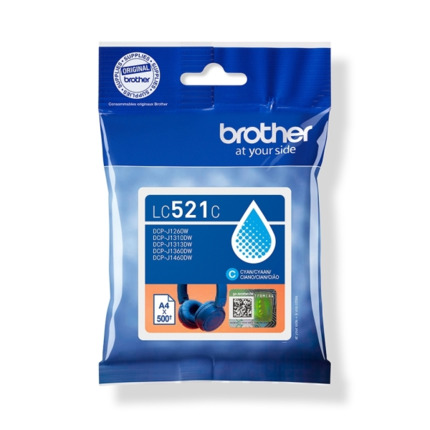 Brother LC521C Cyan Cartucho de Tinta Original - LC521C