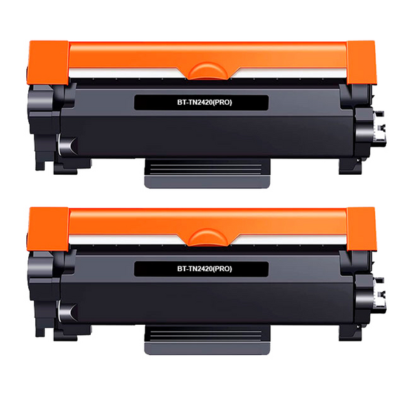 Brother TN2420/TN2410 Negro Pack de 2 Cartuchos de Toner Genericos