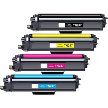 Compatible Brother TN247/TN243 Pack de 4 Cartuchos de Toner