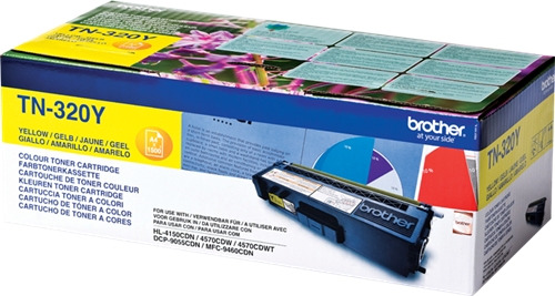 Brother TN320 Amarillo Cartucho de Toner Original - TN320Y