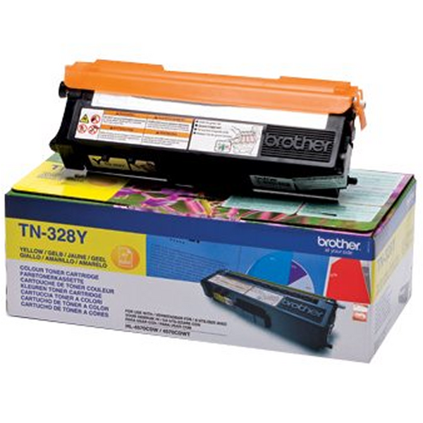 Brother TN328 Amarillo Cartucho de Toner Original - TN328Y