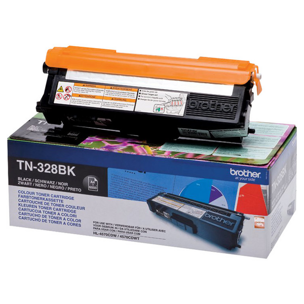 Brother TN328 Negro Cartucho de Toner Original - TN328BK