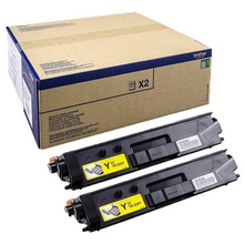 Brother TN329 Amarillo Pack de 2 Cartuchos de Toner Originales - TN329YTWIN