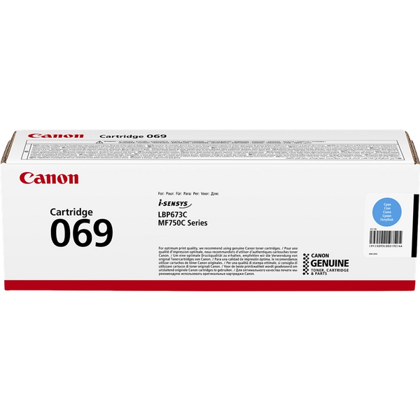 Canon 069 Cyan Cartucho de Toner Original - 5093C002