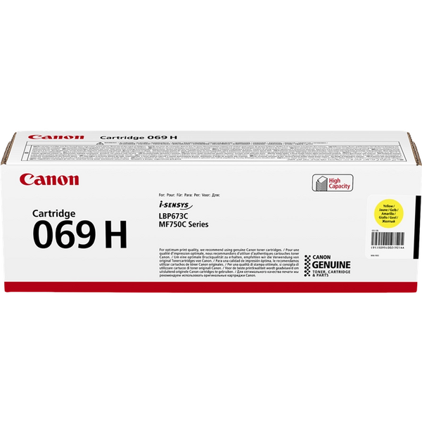 Canon 069H Amarillo Cartucho de Toner Original - 5095C002