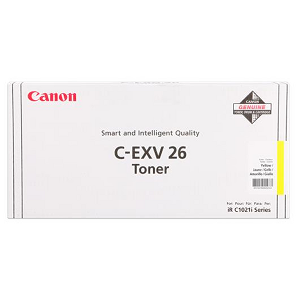 Canon CEXV26 Amarillo Cartucho de Toner Original - 1657B006