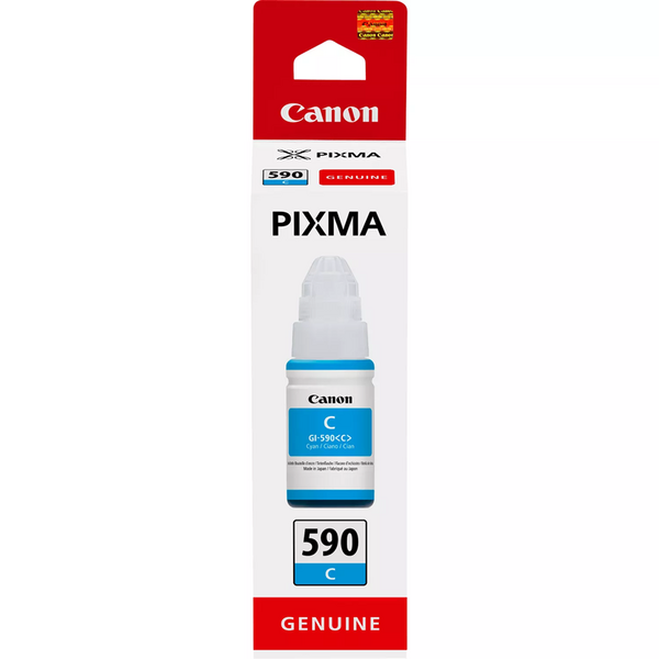 Canon GI590 Cyan Botella de Tinta Original - GI590C/1604C001