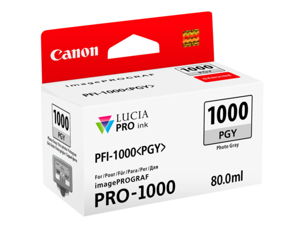 Canon PFI1000 Gris Photo Cartucho de Tinta Original - PFI1000PGY/0553C001