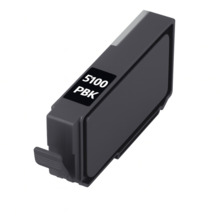 Canon PFI5100 Negro Photo Cartucho de Tinta Pigmentada Generico - Reemplaza PFI5100PBK/6952C001
