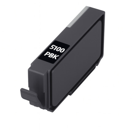 Canon PFI5100 Negro Photo Cartucho de Tinta Pigmentada Generico - Reemplaza PFI5100PBK/6952C001