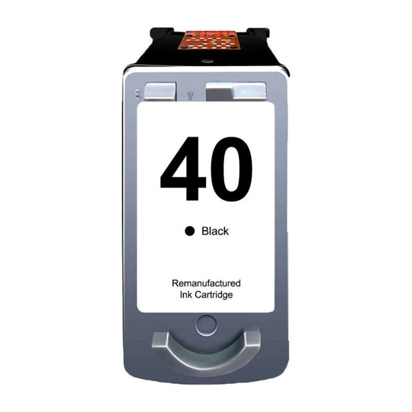 Canon PG40/PG50/PG37 Negro Cartucho de Tinta Remanufacturado - Muestra Nivel de Tinta - Reemplaza 0615B001/0615B042/0616B001/214
