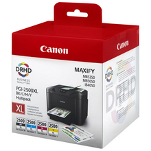 Canon PGI2500XL Pack de 4 Cartuchos de Tinta Originales - 9254B004/9254B010