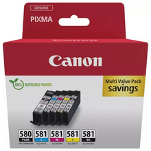 Canon PGI580/CLI581 Pack de 5 Cartuchos de Tinta Originales - 2078C007