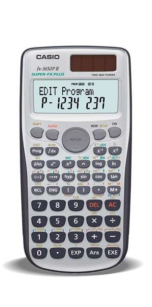 Casio FX-3650PII Calculadora Programable de Sobremesa - Pantalla de 2 Lineas - 279 Funciones - 360 Pasos de Programacion - Alime