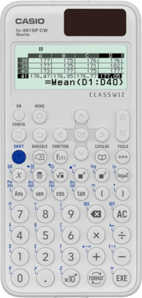 Casio Iberia Classwiz FX-991 SP Calculadora Cientifica Pantalla LCD 12 Digitos - Mas de 560 Funciones - Tapa Protectora - Color Blanco