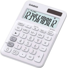 Casio MS-20UC Calculadora de Sobremesa con Pantalla de 12 Digitos - Simbolos de Comando de Funcion - Marcadores de Coma de 3 Dig