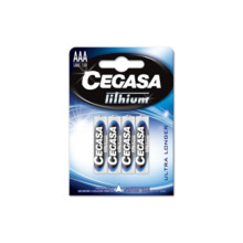 Cegasa Lithium Pack de 4 Pilas de Litio AAA LR03 1.5V
