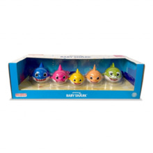 Comansi Set Baby Shark FamilyÂ - 5 Figuras - Colores Vivos - Inspirado en CanciÃ³n Infantil
