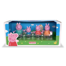 Comansi Set Peppa Pig Family 4 FigurasÂ - DiseÃ±o Infantil - Regalo NiÃ±os - Peppa Pig, George, Mommy Pig y Daddy Pig
