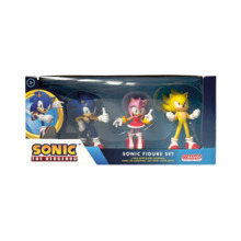 Comansi Set Super Sonic 3 FigurasÂ - Super Sonic, Sonic y Amy Rose - Coleccionable - Regalo Gamer