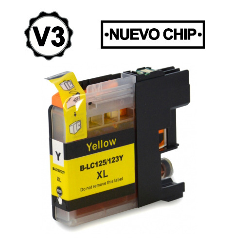 Compatible Brother LC123XL/LC121XL Amarillo Cartucho de Tinta - Reemplaza LC123Y/LC121Y