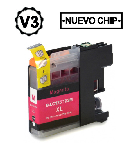 Compatible Brother LC123XL/LC121XL Magenta Cartucho de Tinta - Reemplaza LC123M/LC121M