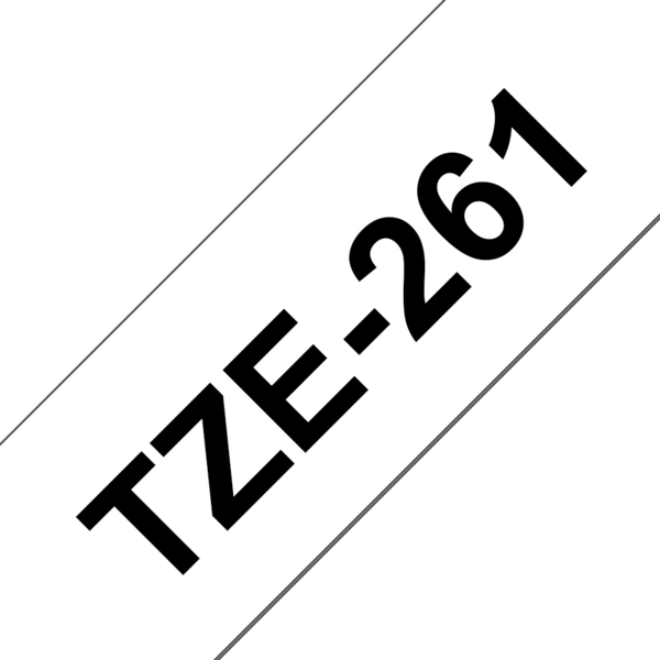 Compatible Brother TZe261 Cinta Laminada de Etiquetas - Texto negro sobre fondo blanco - Ancho 36mm x 8 metros