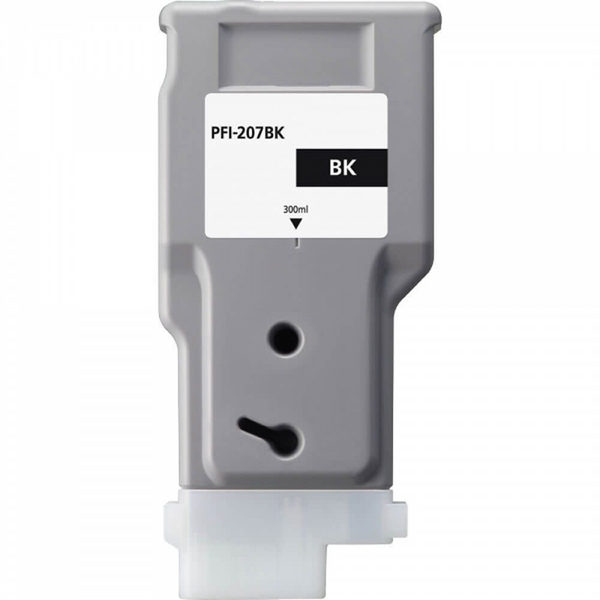 Compatible Canon PFI207 Negro Cartucho de Tinta - Reemplaza PFI207BK/8789B001