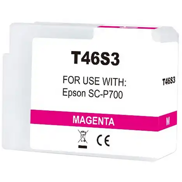 Compatible Epson T46S3 Magenta Vivido Cartucho de Tinta Pigmentada - Reemplaza C13T46S300