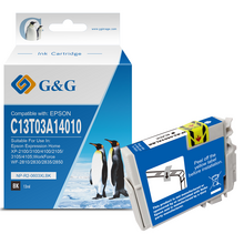 Compatible G&G Epson 603XL Negro Cartucho de Tinta Pigmentada Generico - Reemplaza C13T03A14010/C13T03U14010