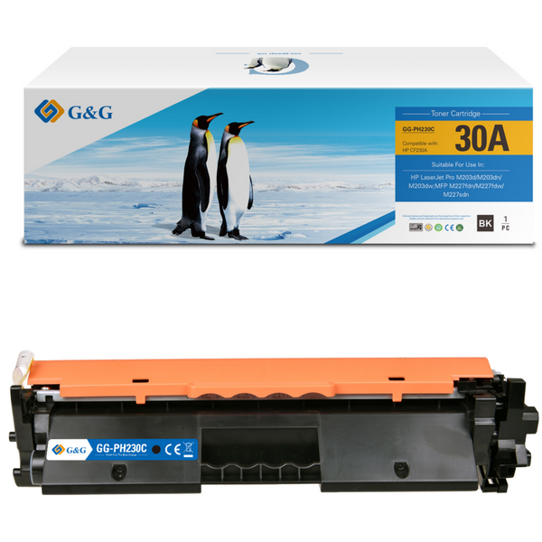 Compatible G&G HP CF230A Negro Cartucho de Toner Generico - Reemplaza 30A