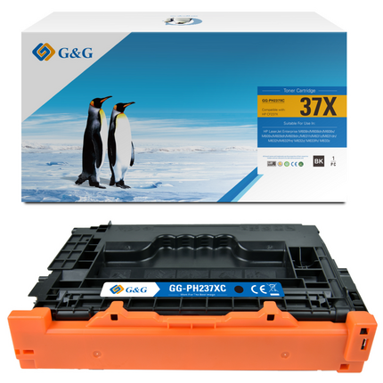 Compatible G&G HP CF237X Negro Cartucho de Toner Generico - Reemplaza 37X