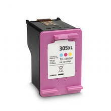 Compatible HP 305XL Color Cartucho de Tinta Remanufacturado - Muestra Nivel de Tinta - Reemplaza 3YM63AE/3YM60AE