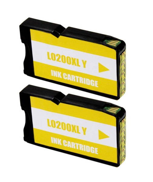 Compatible Lexmark 200XL Amarillo Pack 2 Cartuchos de Tintas - Reemplaza 14L0200