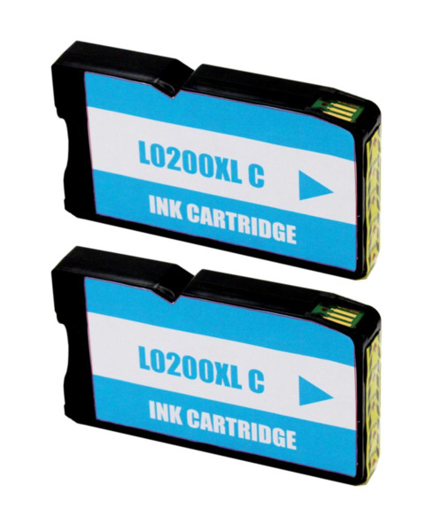Compatible Lexmark 200XL Cyan Pack 2 Cartuchos de Tintas - Reemplaza 14L0198