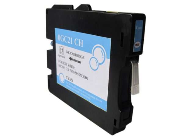 Compatible Ricoh GC21C Cyan Cartucho de Tinta Pigmentada - Reemplaza 405533/405537