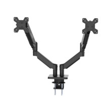 Coolbox M02D Soporte de Mesa con Brazos Articulados para 2 Monitores Hasta 32" - Giratorio e Inclinable - Piston de Gas - Peso M