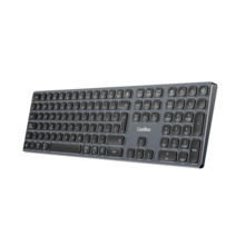 Coolbox Moonlight B431 Teclado Inalambrico - RF 2.4G y Bluetooth 5.1 - Teclas ABS Redondeadas Silencioso - Retroiluminado con 7