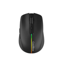 Coolbox W01 Raton Gaming Inalambrico 1600dpi - 6 Botones - Iluminacion RGB - Color Negro
