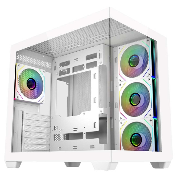 Cooler Master Elite 681 Caja Semitorre ATX/MicroATX/Mini-ITX - 4 Ventiladores 120mm RGB - Vista Panoramica - Doble Camara - Audi