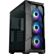 Cooler Master TD500 Mesh V2 Caja Gaming - Frontal MESH - 3 Ventiladores CF120 ARGB - Lateral Vidrio Templado - Soporta Refrigera