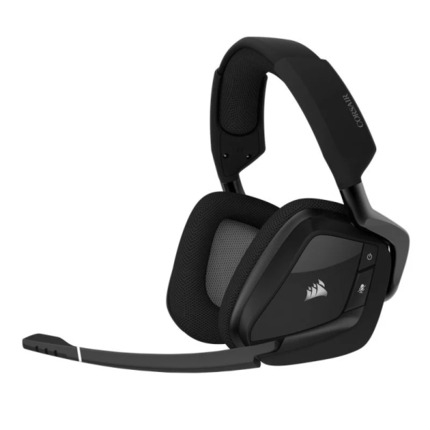 Corsair Void Elite Wireless Auriculares Gaming Inalambricos con Microfono - Conectividad Inalmabrica 2.4Ghz - Sonido Inmersivo 7.1 - Autonomia hasta 16h - Color Gris Carbon