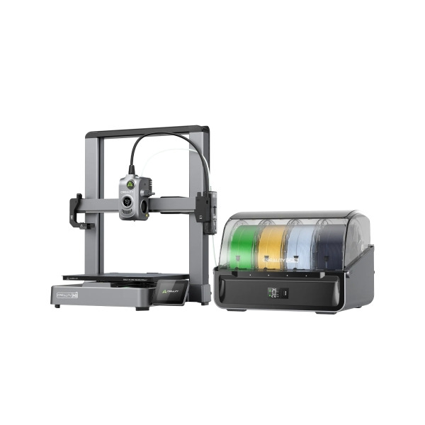 Creality Hi Combo Impresora 3D Abierta + Unidad CFS - Volumen 26x26x30cm - Calibraciones Automaticas - Extrusor Multifuncional -