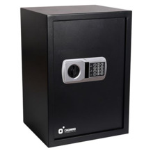 Cromad Caja Fuerte Electronica - Alto Nivel de Seguridad - De 3 a 8 Digitos - Bisagras Ocultas - Incluye Llave de Emergencia - 5