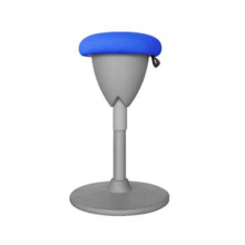 Cromad Design Taburete Multiusos - Asiento con Altura Ajustable - Giro de 360Âº - Tejido a Prueba de Agua - Color Azul/Gris