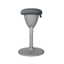 Cromad Design Taburete Multiusos - Asiento con Altura Ajustable - Giro de 360Âº - Tejido a Prueba de Agua - Color Gris