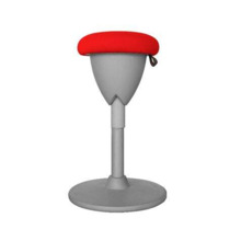 Cromad Design Taburete Multiusos - Asiento con Altura Ajustable - Giro de 360Âº - Tejido a Prueba de Agua - Color Rojo/Gris