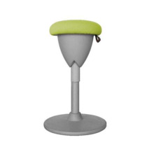 Cromad Design Taburete Multiusos - Asiento con Altura Ajustable - Giro de 360Âº - Tejido a Prueba de Agua - Color Verde/Gris