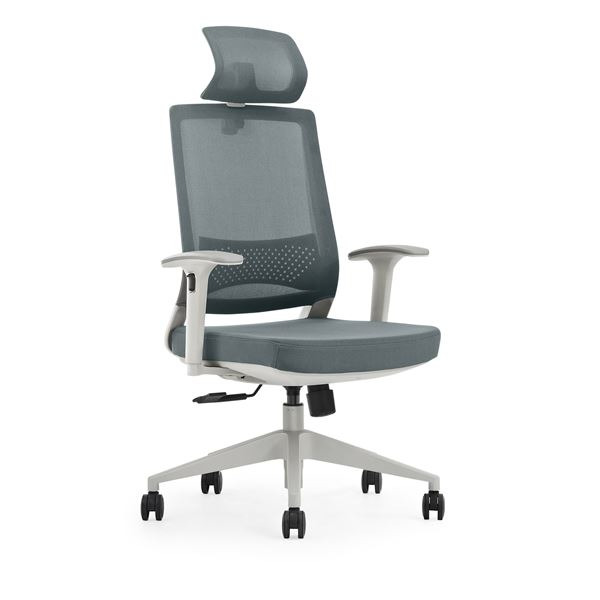 Cromad Gama Senior SE3000 Silla de Oficina - Piston de Gas de Grado 4 - Soporte Lumbar y Cervical - Respaldo de Malla - Reposabr