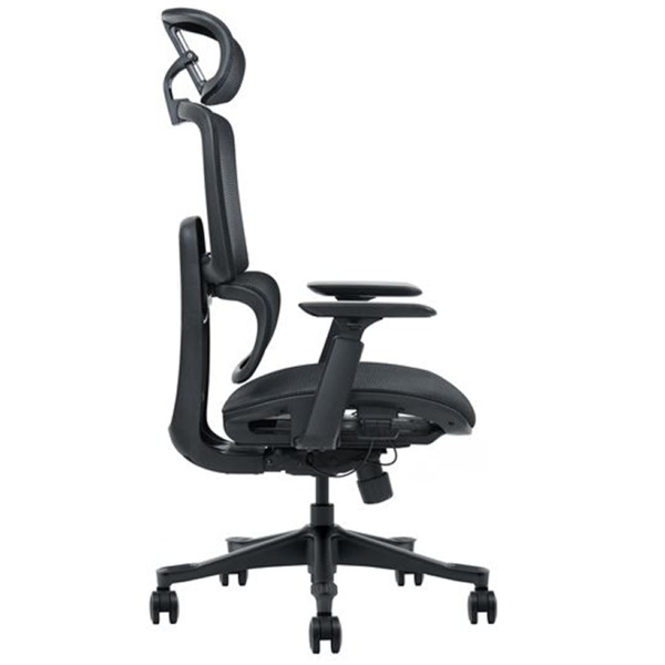 Cromad Senior SE1400 Silla de Oficina - Altura Ajustable con Elevador de Gas de Grado 4 - Reposacabezas y Respaldo Regulables - (2)